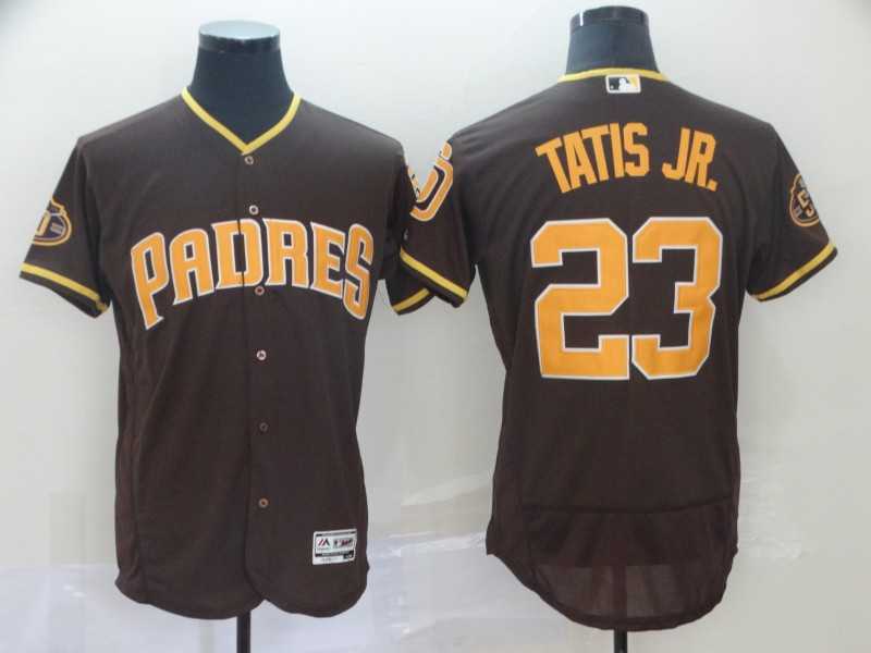 Padres 23 Fernando Tatis Jr. Brown 50th Anniversary FlexBase Jersey,We sell and wholesale Padres 23 Fernando Tatis Jr. Brown 50th Anniversary FlexBase Jersey on line form chian!